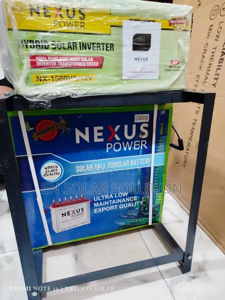 Solarbattery 220a/12v 1.5kva/12v Inverter With Battery Rack