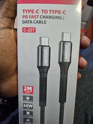 Photo - Poolee Type-C to Type-C Pd 60w 2m Braided Cable