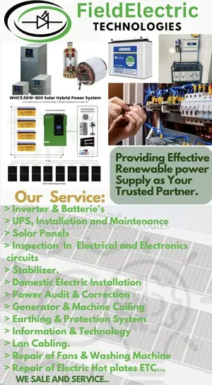 Solar Inverter, Ups, Stabilizer Installation and Repair