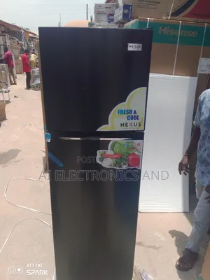 Nexus 320liters Refrigerator Double Door Black Color