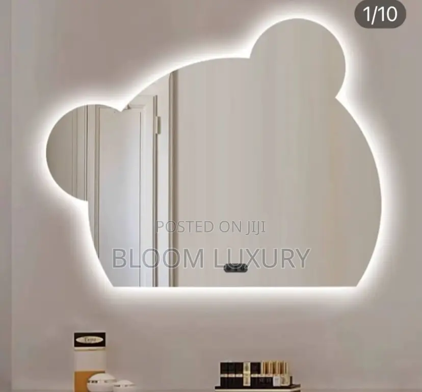 Teddy Bear Led 3 Color Light Mirror