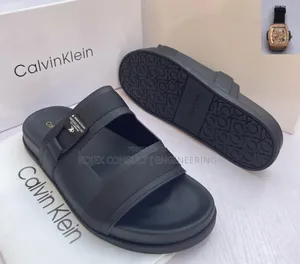 Calvin Klein Black Slides