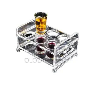 6 Holes Tequila Rack With Side Handle