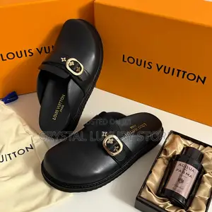 Louis Vuitton Quality Luxury Men Genuine Leather Half Shoe