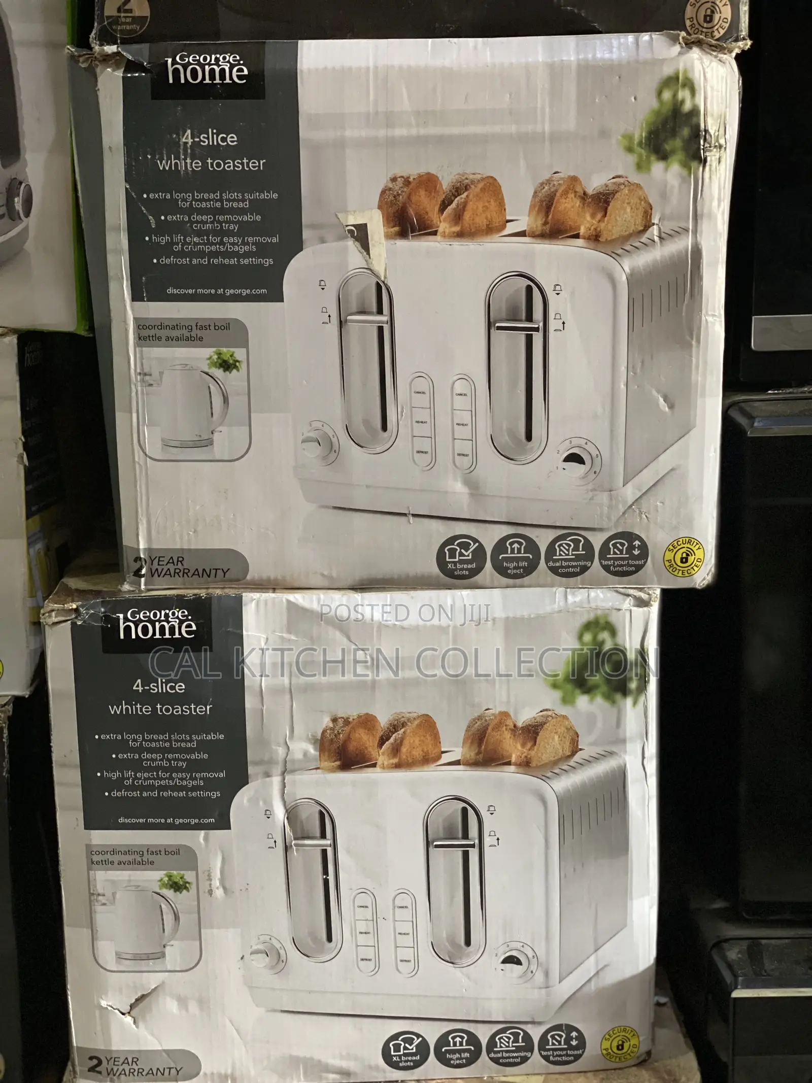 George Home 4 Slice Pop Up Toaster