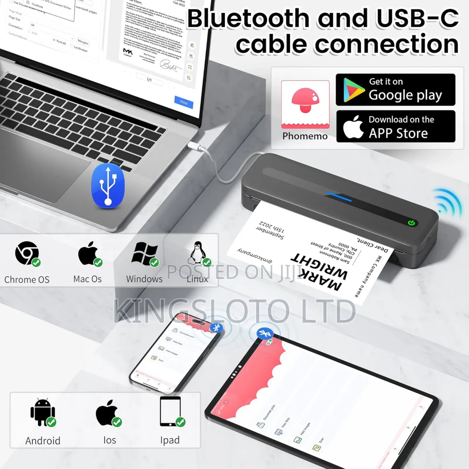 Portable Inkless Printer