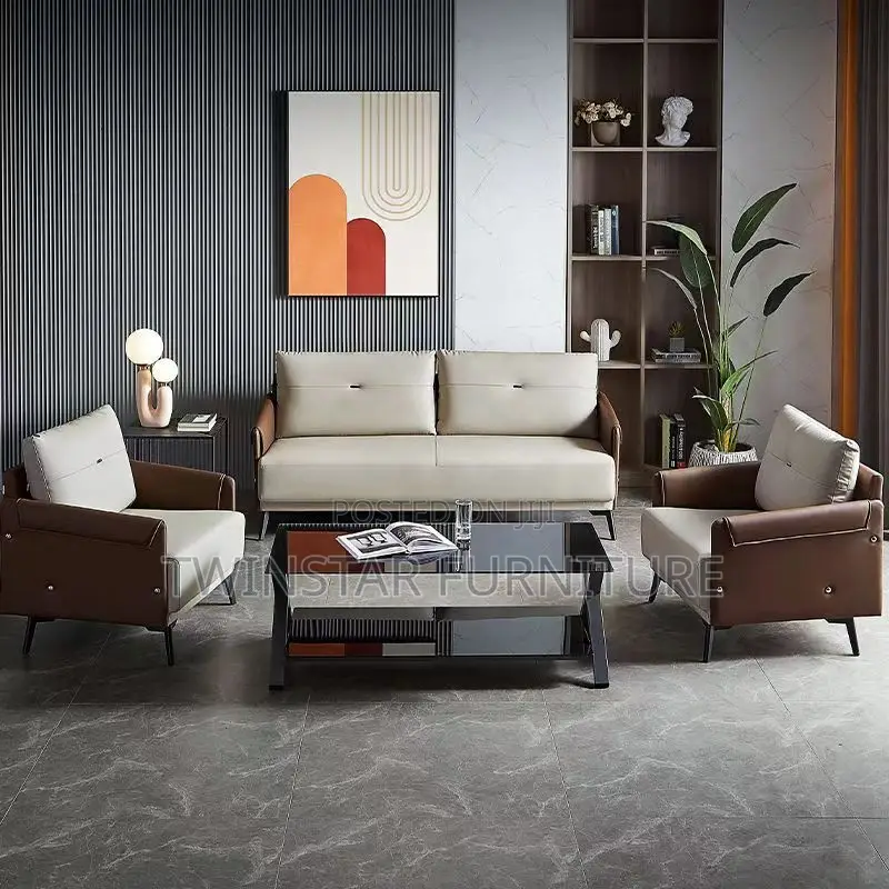 New Modern Luxury Leather 5 Seaters Chair