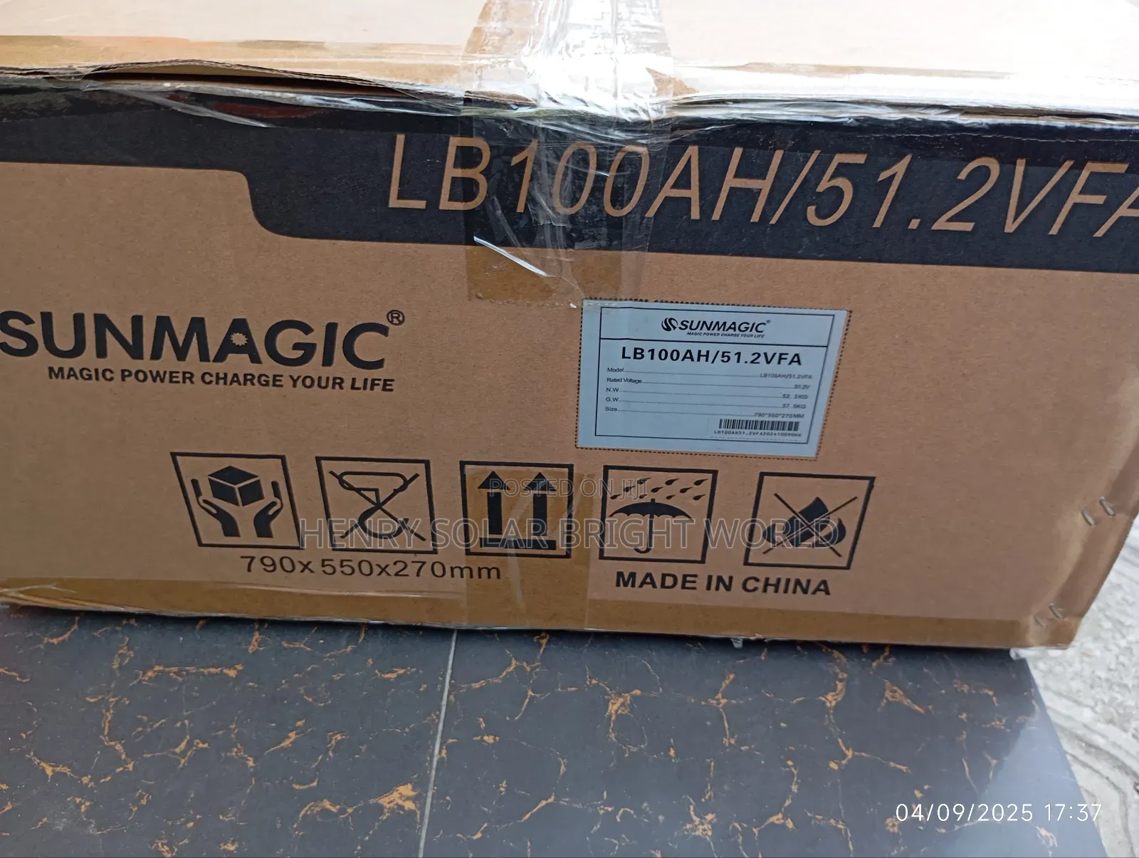 Sunmagic 5kwh 51.2v Lithium Battery