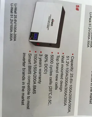 Sako 5kwh 51.2v Lithium Battery
