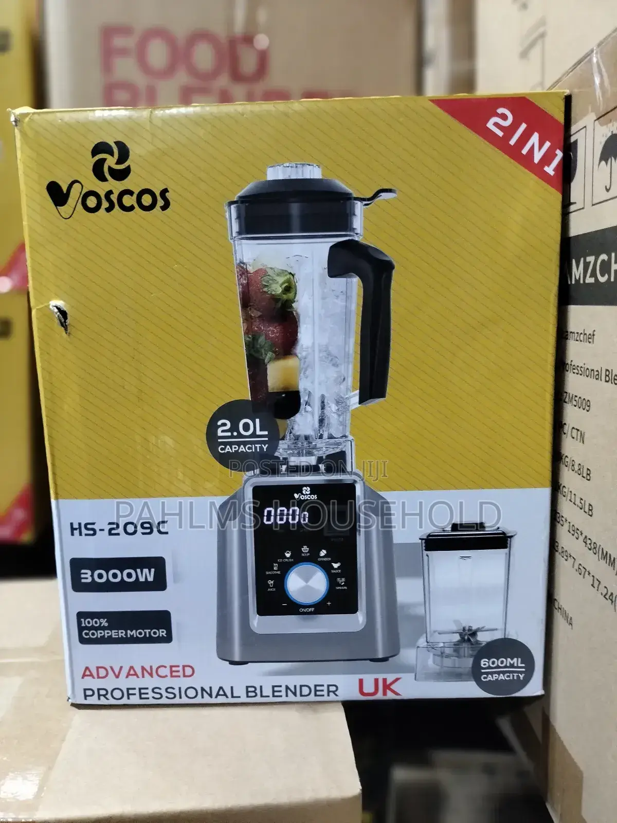 Voscos Advanced Professional 2-in-1 Digital Blender.