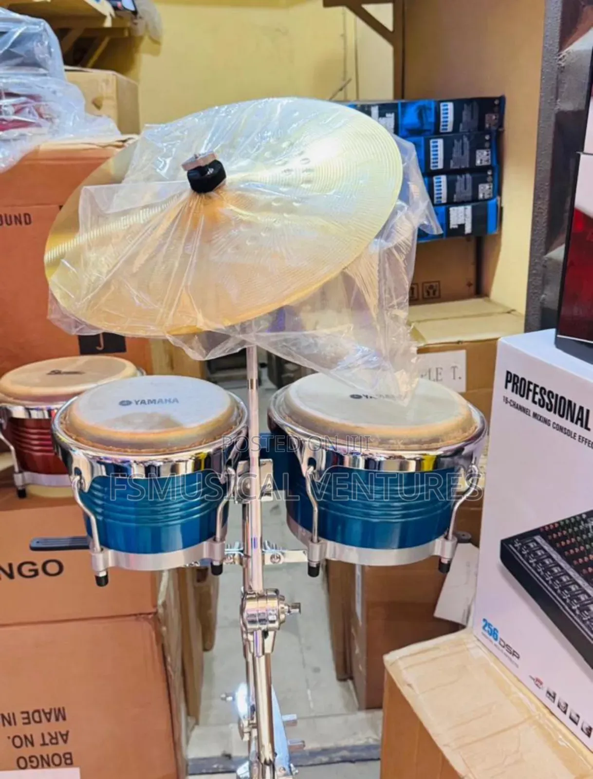 Yamaha Bongo Drumset With Stand