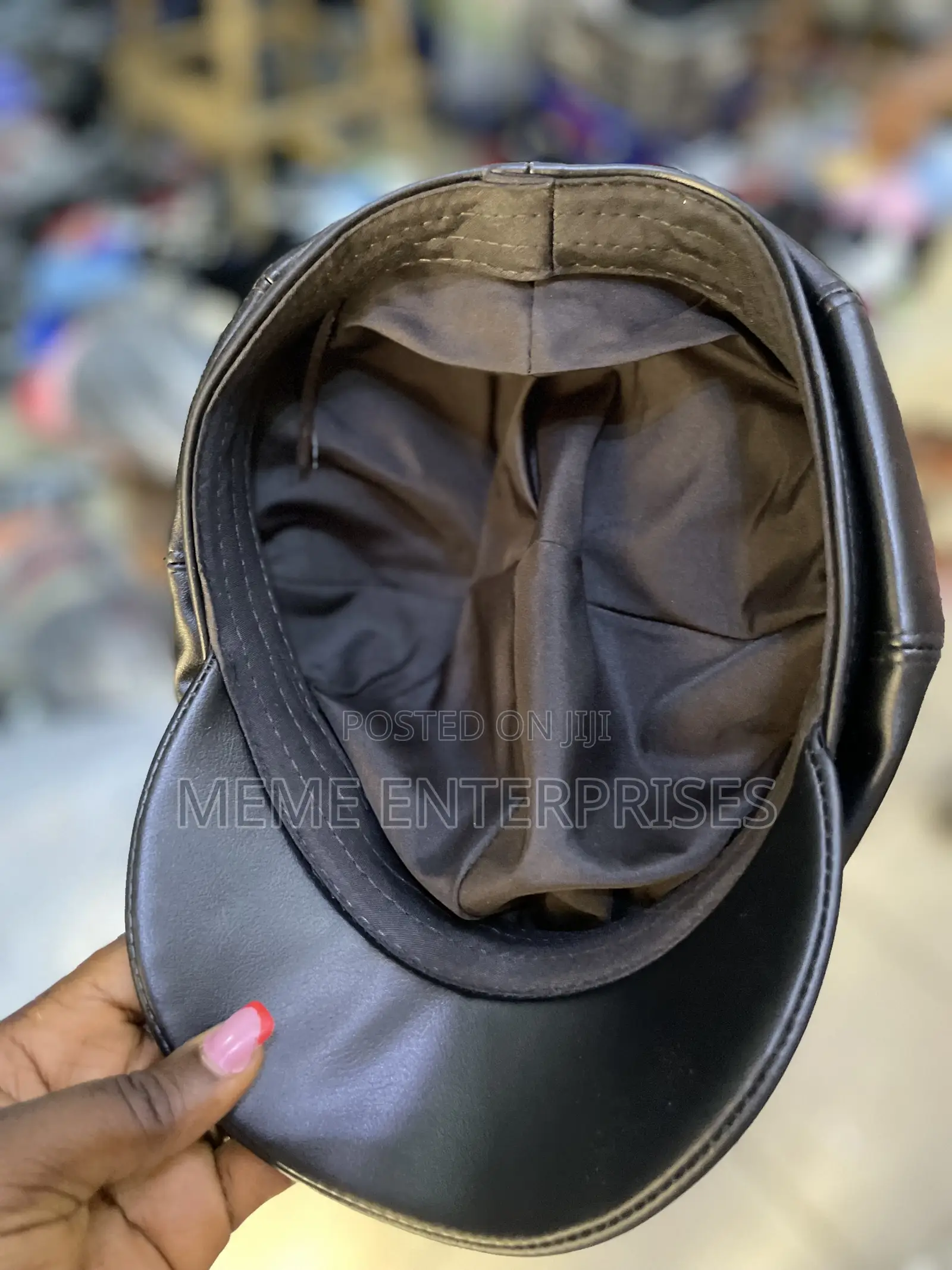 Quality Leather Cap.