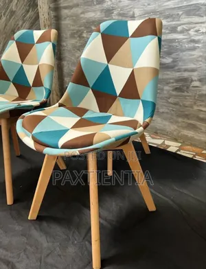 Patch Chair With Wooden Leg