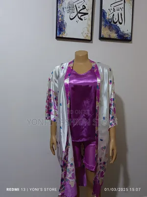 Satin Silk Pajamas Set for Ladies and Gentlemen