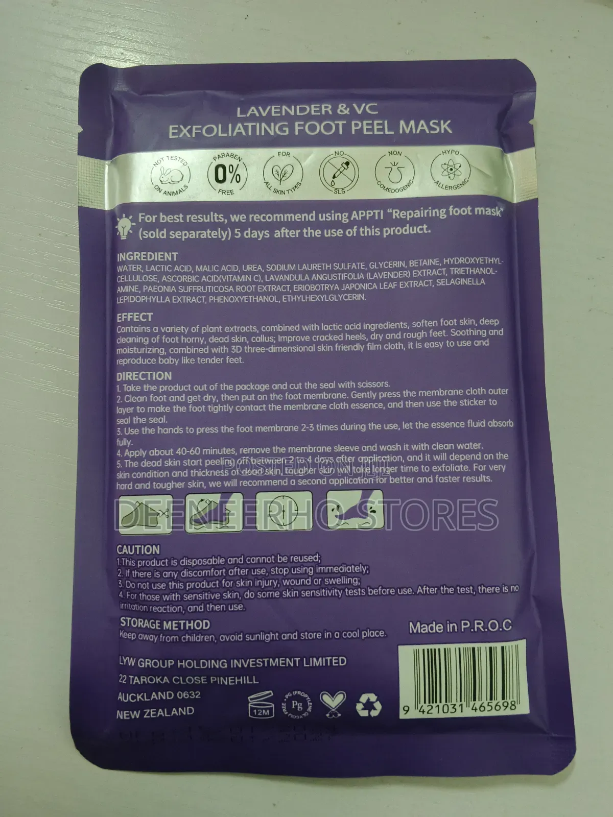 Appti Exfoliating Foot Peel Mask