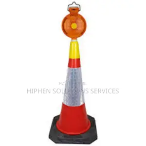 Safety Solar Warning Flashing Traffic Cone
