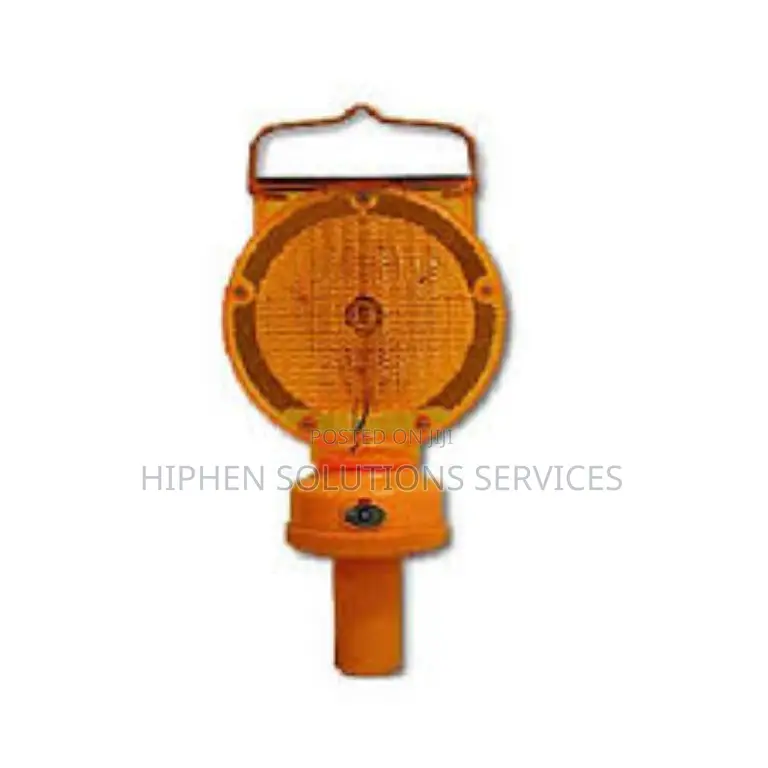 Red Plastic Solar Light Cone, for Road Safety