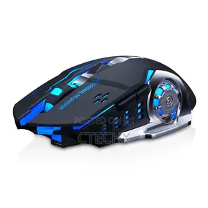 Wireless Gaming Mouse Led RGB Backlight Usb Rechargeable