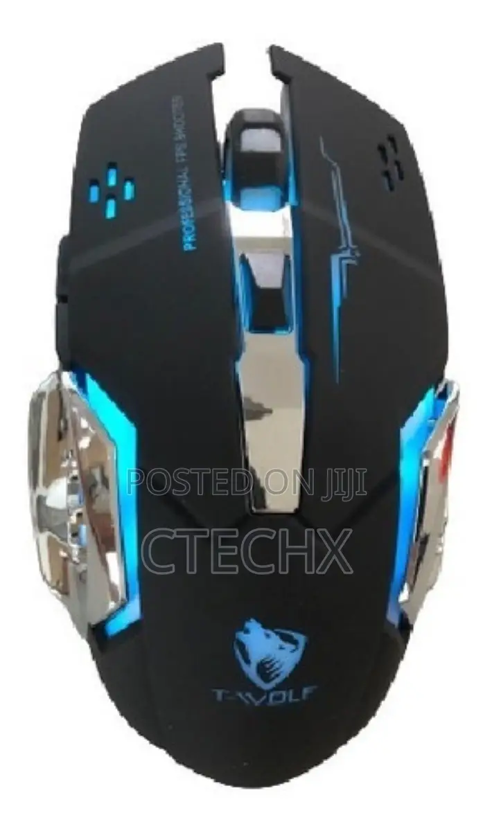 Wireless Gaming Mouse Led RGB Backlight Usb Rechargeable