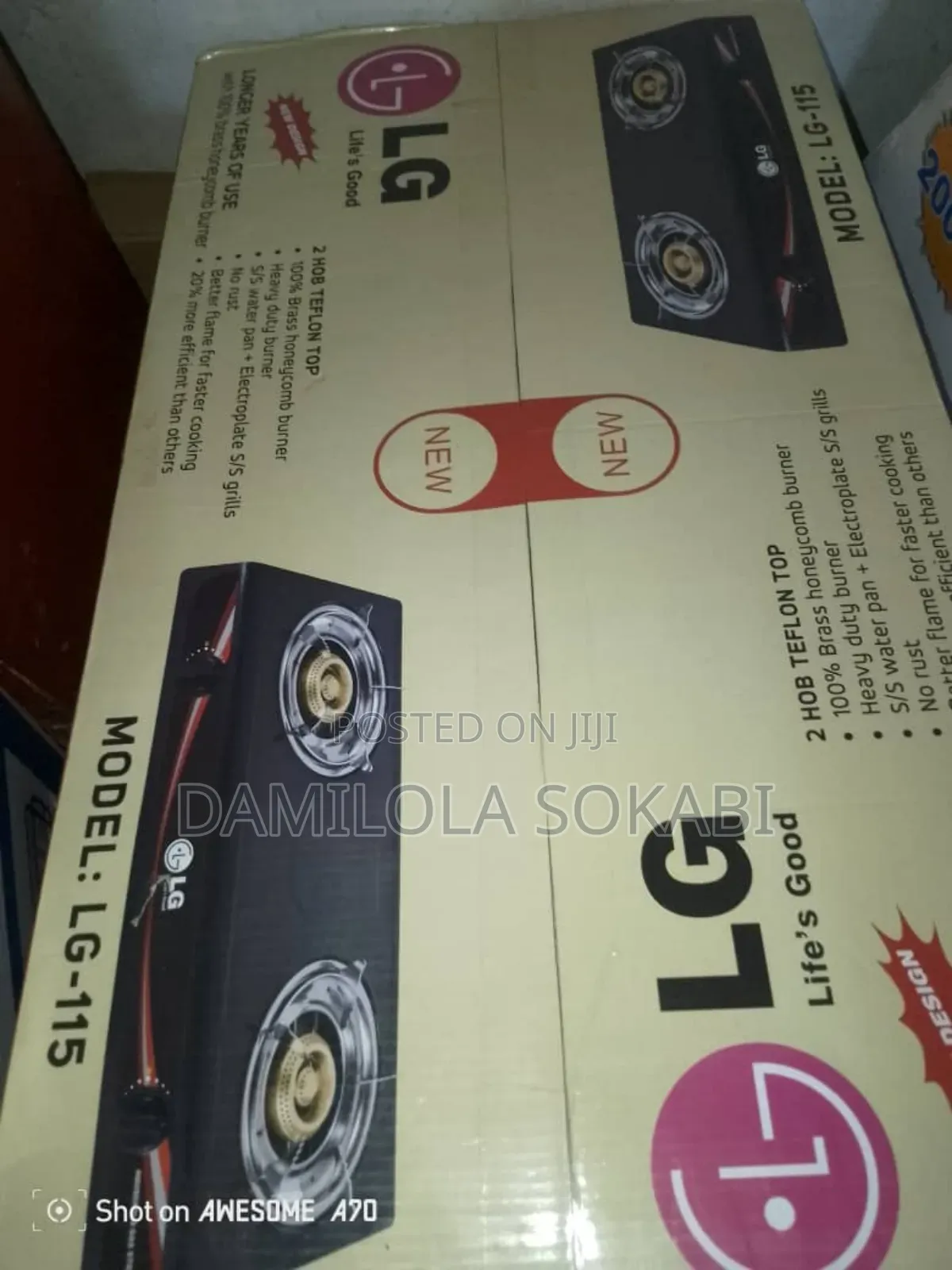 Table Top Stainless Gas Cooker