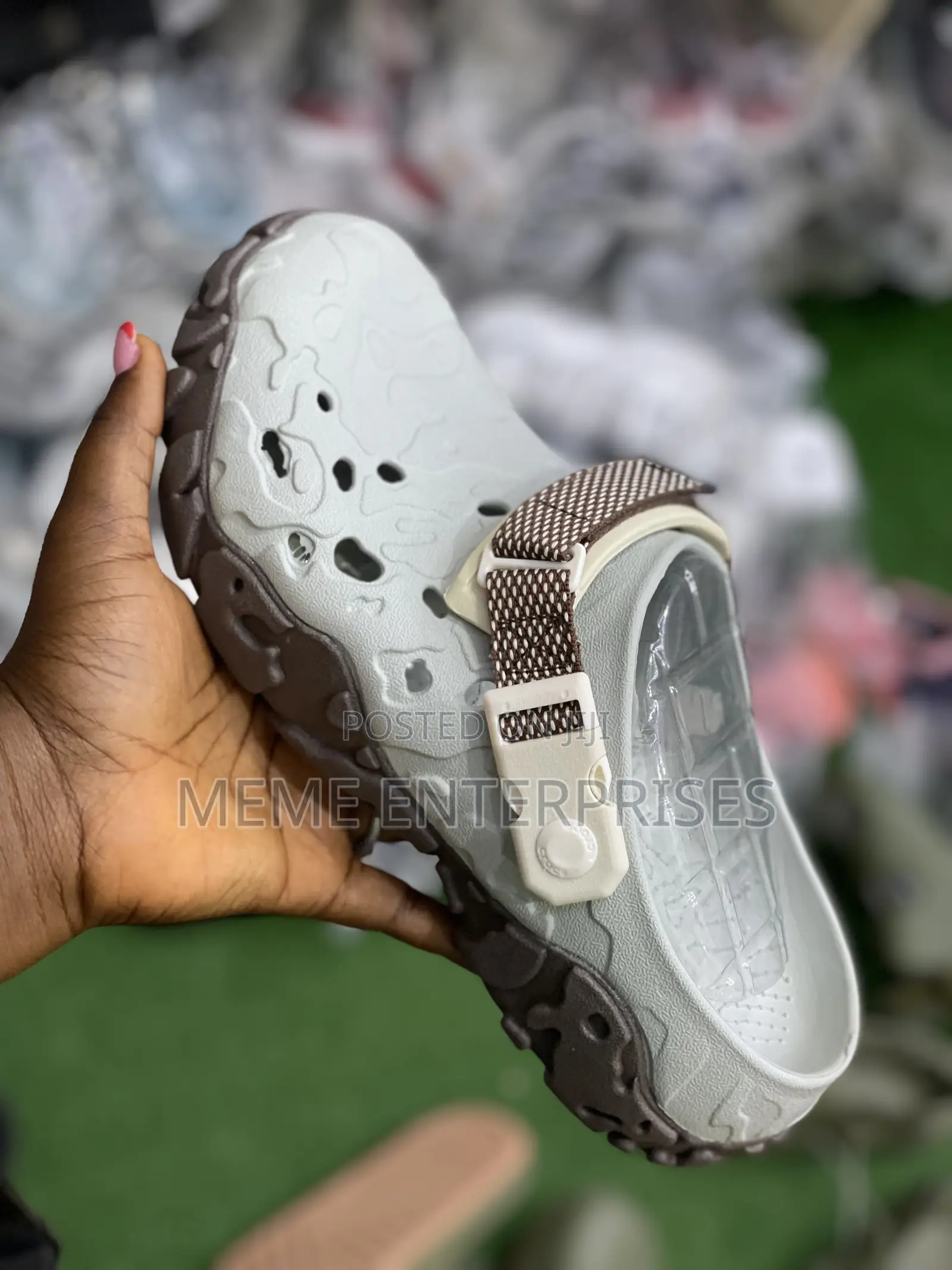 Solid Crocs.