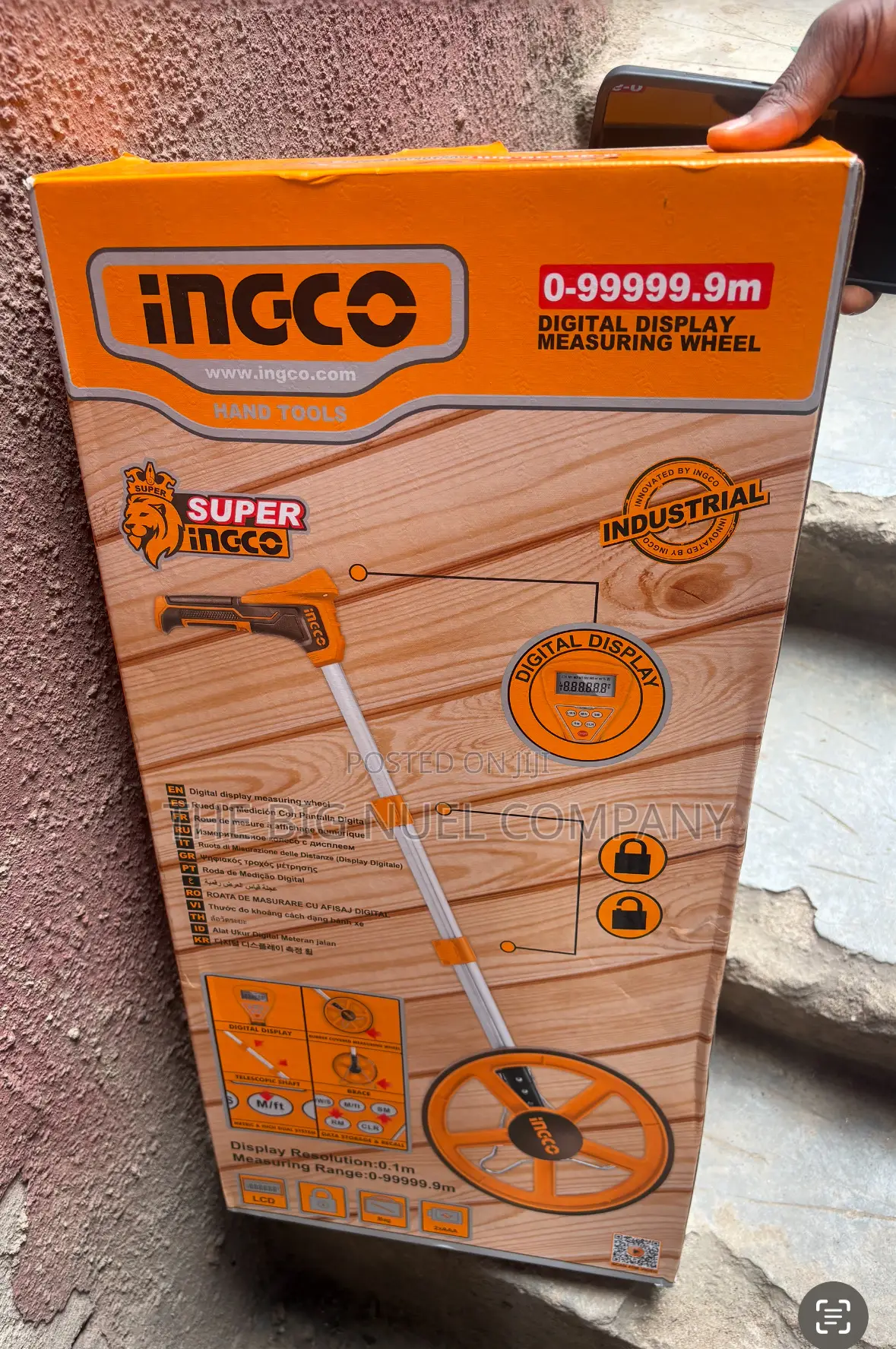 Durable Ingco Digital Display Distance Measuring Wheel