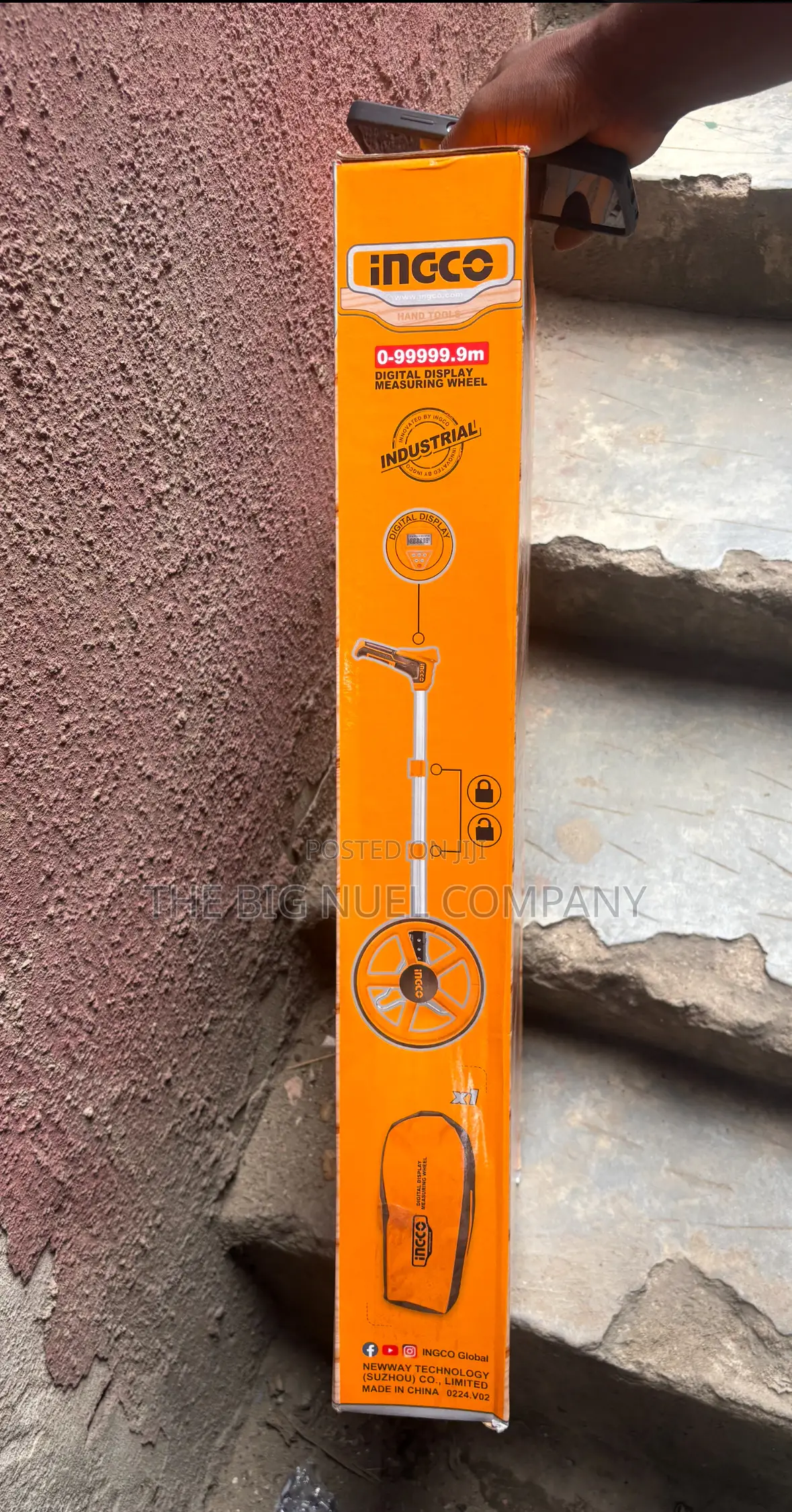 Durable Ingco Digital Display Distance Measuring Wheel