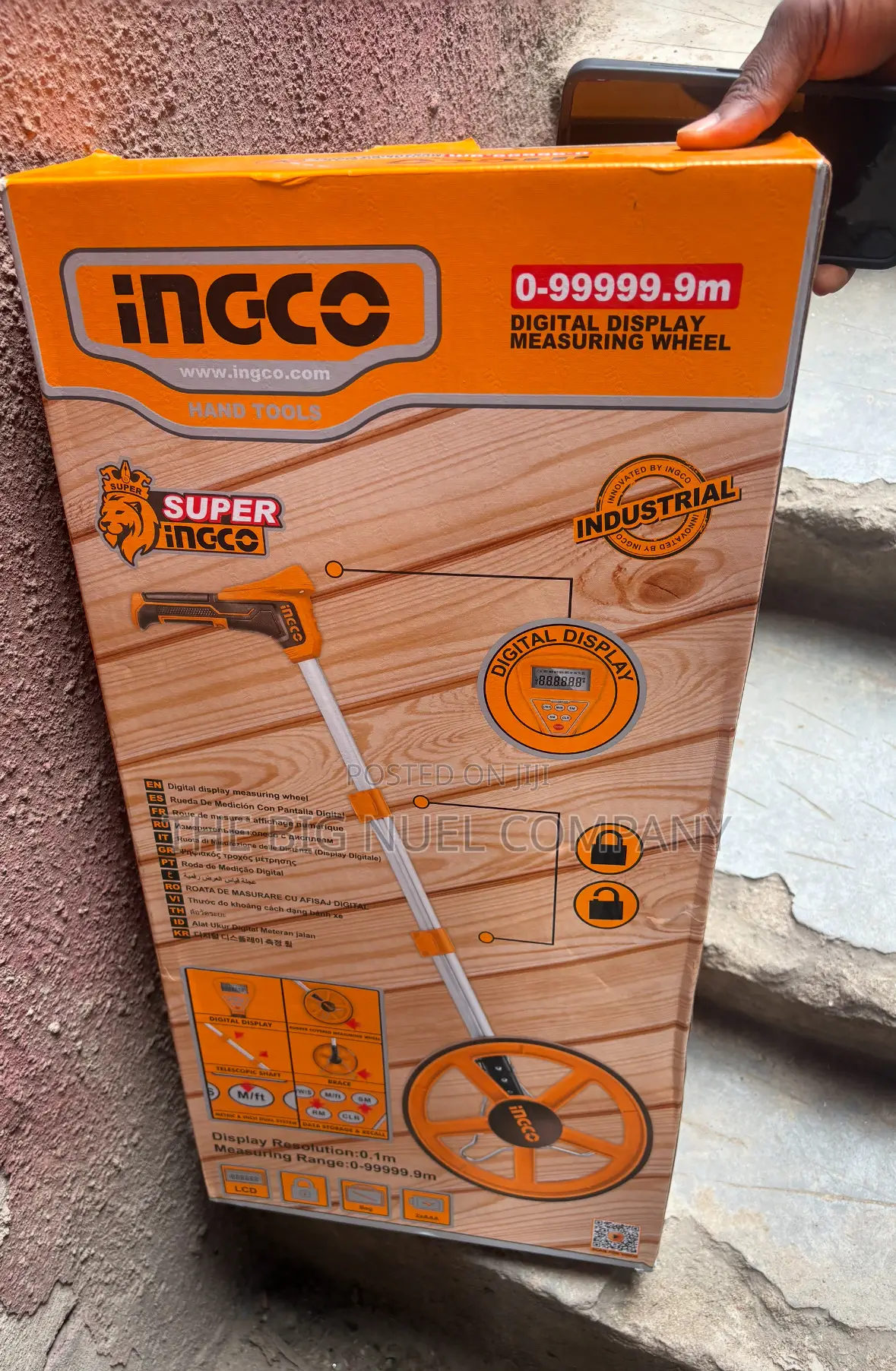 Durable Ingco Digital Display Distance Measuring Wheel