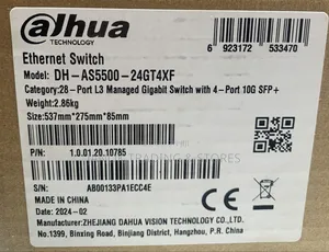 Dahua Aggregation Ethernet Switch Dh-as5500-24gt4xf
