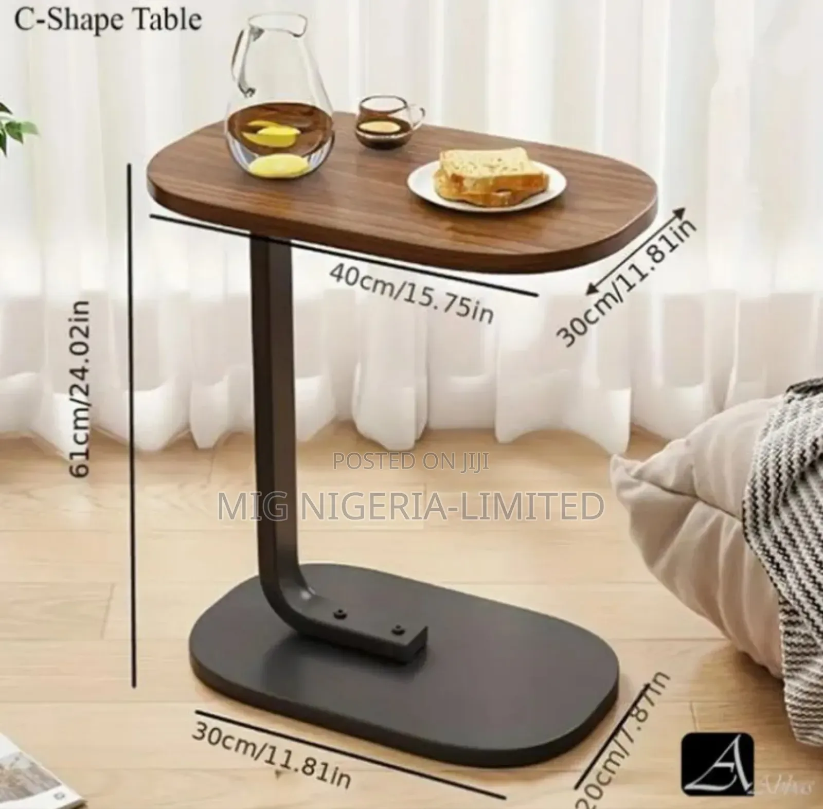 Beside Stool Coffee Table Side Bedroom Bedside Table C Shape