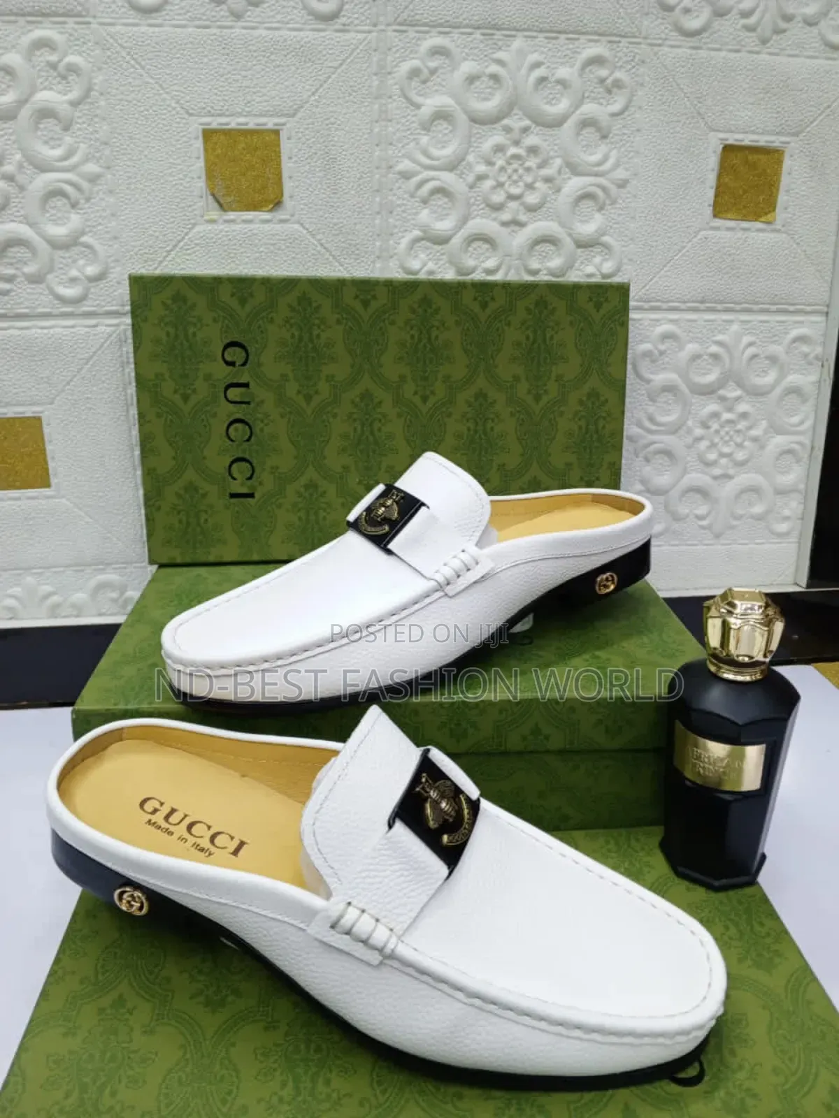 Gucci White Half Shoe
