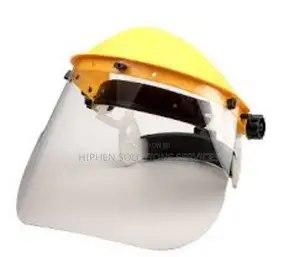 Yellow Plastic Face Shield For Cutting