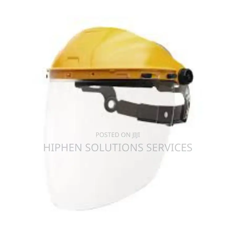 Black And Yellow Plastic Face Shield