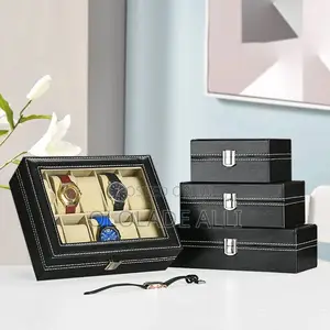10 Slots Leather Watch Box