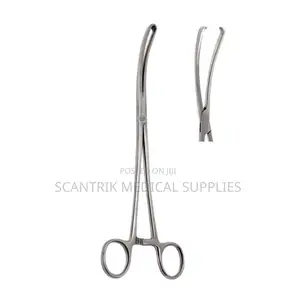 Stainless Steel Teales Vulsellum Curved Forceps