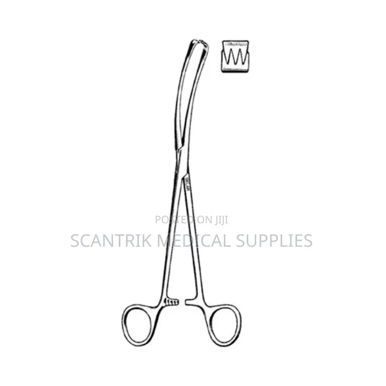 Curved Vulsellum Forceps
