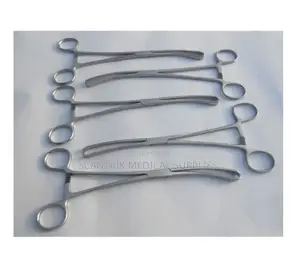 Teales Vulsellum Curved Toothed Forceps