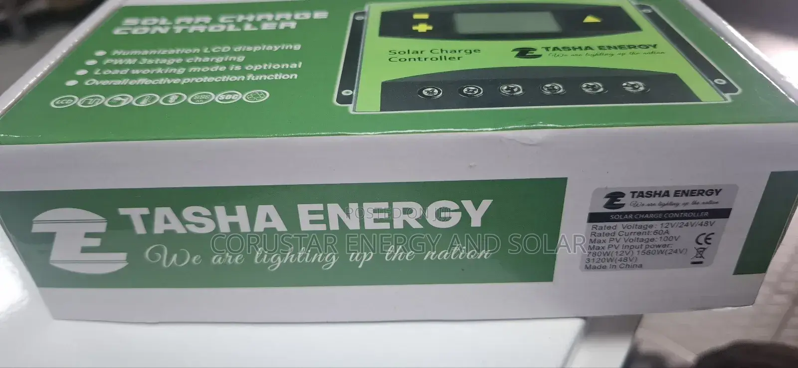 60a PWM Tasha Energy Charge Controller