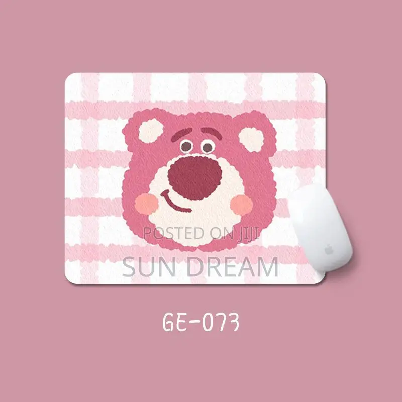Cartoon Pink Mouse Pad Girl Mouse Pad