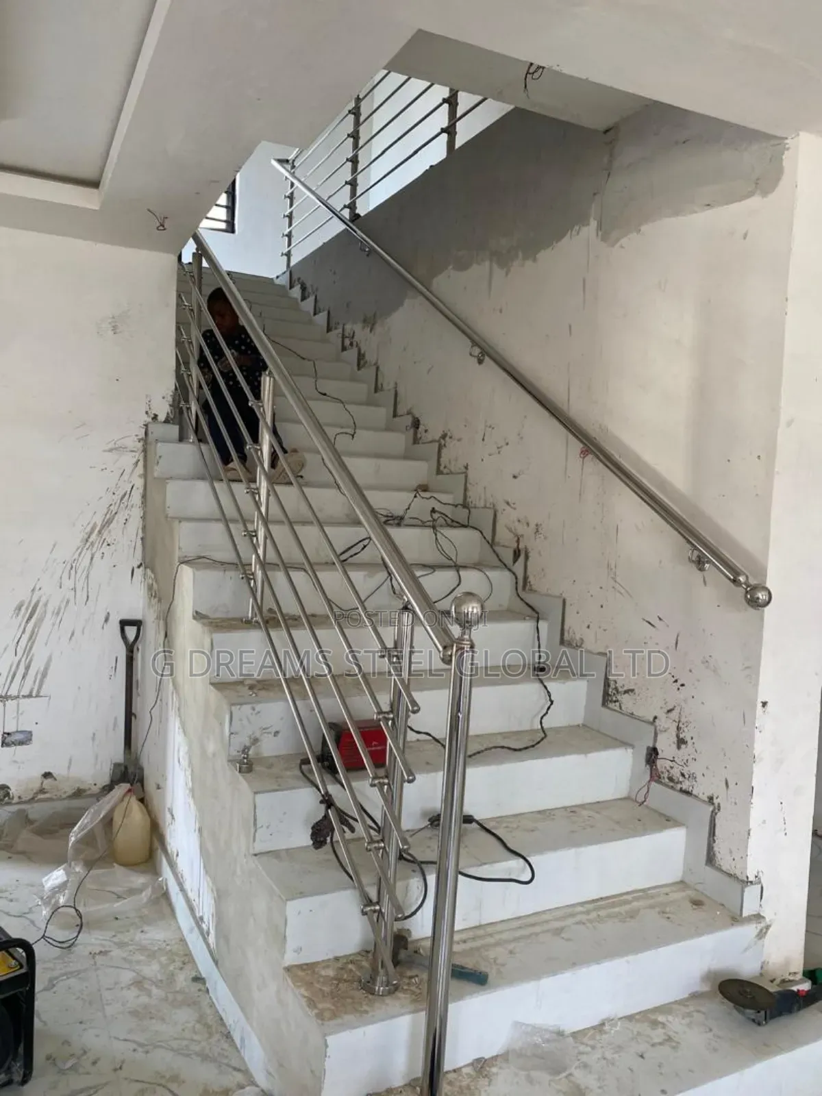 Stainless With Wall Railings