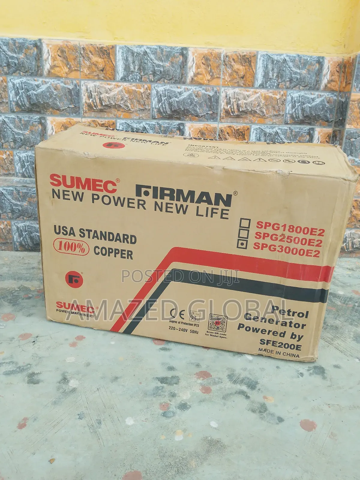 Automatic Sumec 240voltage + 2.5kva Gasoline Generator Set
