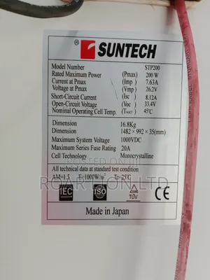 200w Suntech Solar Panel 72cells