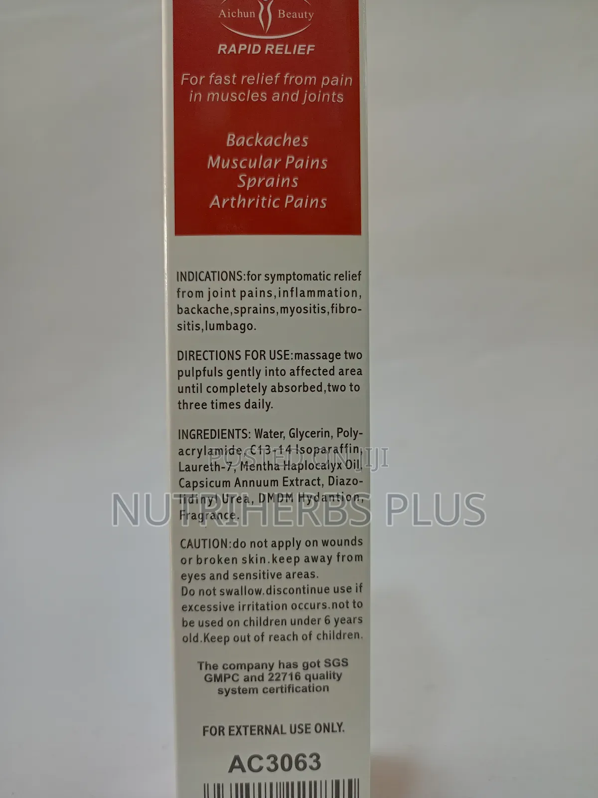 Rapid Relief for Fast Relief From Knee, Joint Muscle Pain