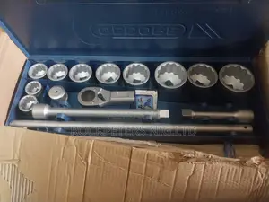 Gedore 6181600 15pc - D 21 Emu-10 - 1" Socket Set