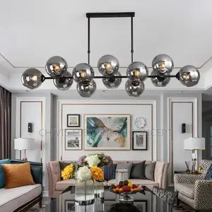 Modern Glass Ball Led Pendant Lights for Table Dining Room