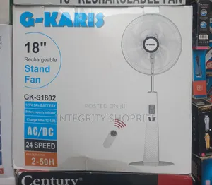 G-Kamis Surker T an Er 18" Rechargeable Stand Fan