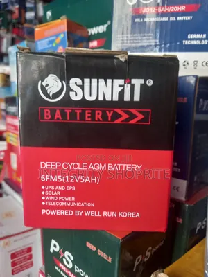 Sunfit Battery Deep Cycle Battery 6fm5(12v5ah)