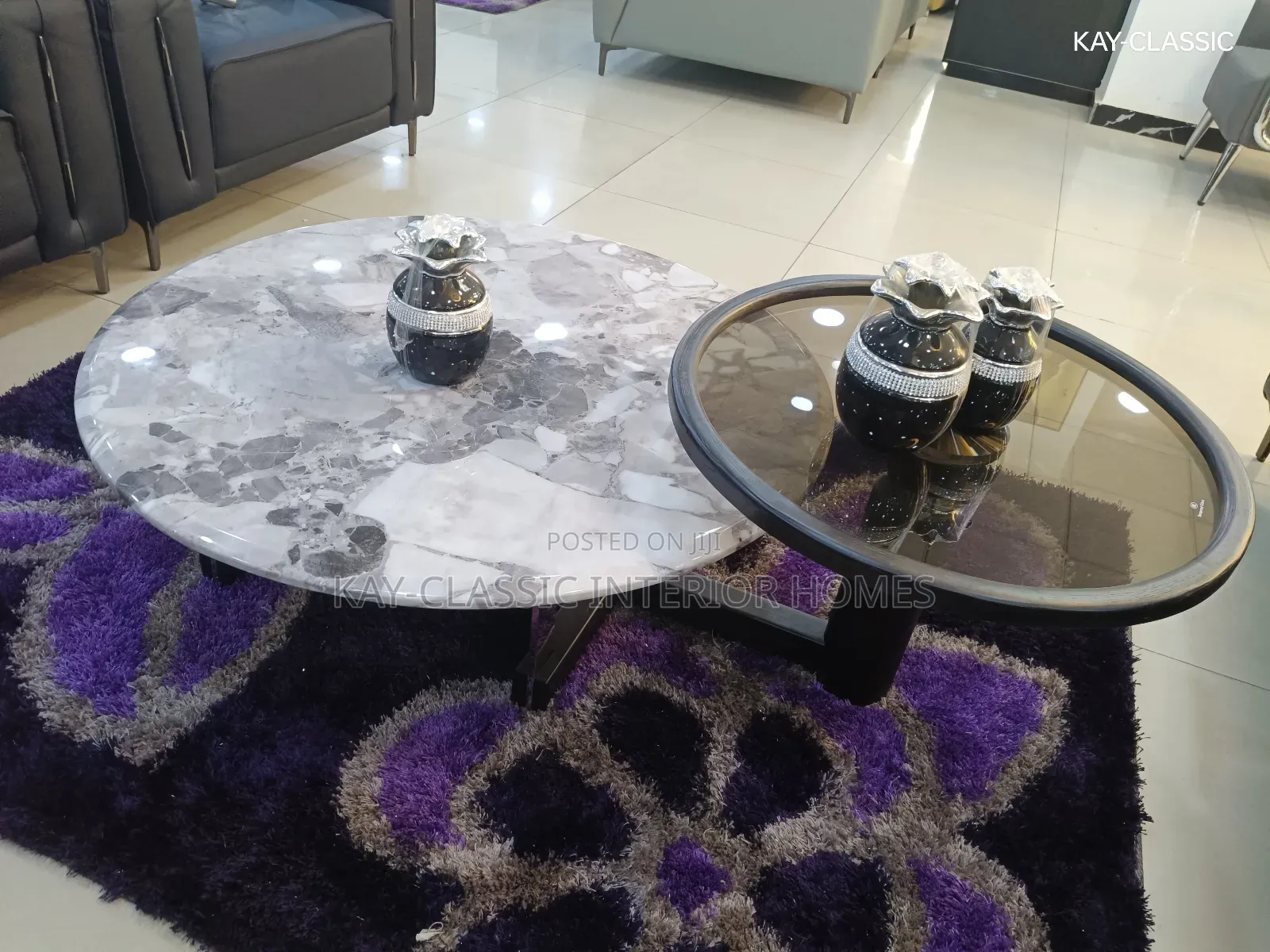 Unique Mable Center Table