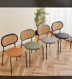 Rattan Inspired Armless Dining Chair