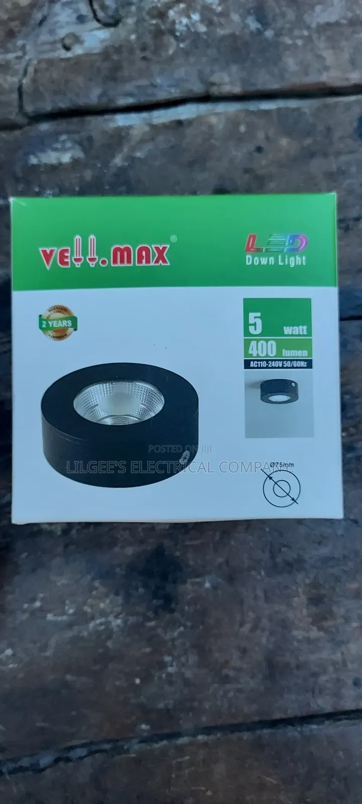 Vellmax 5 Watts Parafet Light